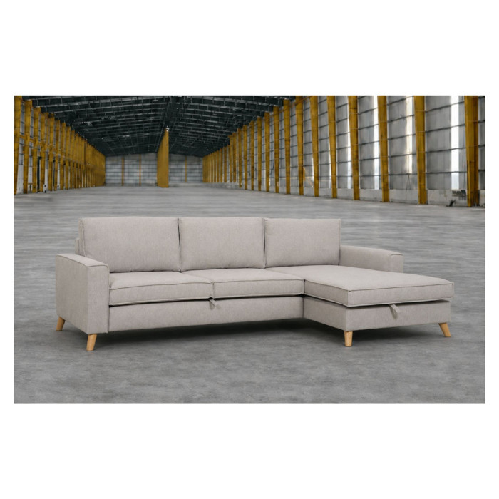 Sofa COPENHAGEN SLEEPING (Right corner, extendable) (Grey) Sofa COPENHAGEN SLEEPING (Right corner, extendable) (Grey)